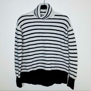 *4 for $25* J.Crew Wool Striped Turtle Neck Sweater Medium